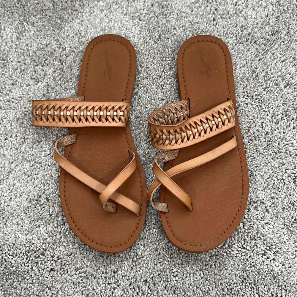 Nude flip flops